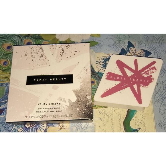 NIB~Fenty Beauty Fenty Cheeks Suede Powder Blush in Summertime Wine - Picture 1 of 3